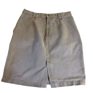 Vintage Y2K Calvin Klein Sport Khaki Skirt Womens Size 14 Knee Length